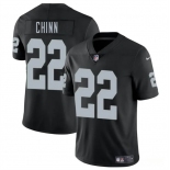 Men's Las Vegas Raiders #22 Jeremy Chinn Black 2025 Vapor Football Stitched Jersey