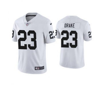 Men's Las Vegas Raiders #23 Kenyan Drake White Stitched Vapor Untouchable Limited Football Jersey