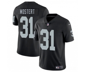 Men's Las Vegas Raiders #31 Raheem Mostert Black 2025 Vapor Football Stitched Jersey