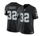 Men's Las Vegas Raiders #32 Corey Rucker Black 2026 Draft F.U.S.E. Vapor Untouchable Limited Football Stitched Jersey