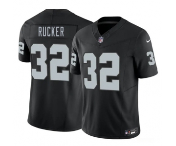 Men's Las Vegas Raiders #32 Corey Rucker Black 2026 Draft F.U.S.E. Vapor Untouchable Limited Football Stitched Jersey