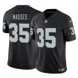 Men's Las Vegas Raiders #35 Hezekiah Masses Black 2026 F.U.S.E. Vapor Untouchable Limited Football Stitched Jersey