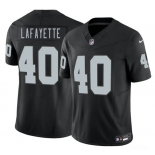 Men's Las Vegas Raiders #40 Devin Lafayette Black 2026 Draft F.U.S.E. Vapor Untouchable Limited Football Stitched Jersey