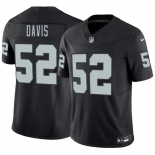 Men's Las Vegas Raiders #52 Jamin Davis Black 2026 F.U.S.E. Vapor Untouchable Limited Football Stitched Jersey Men's Las Vegas Raiders #52 Jamin Davis Black 2026 F.U.S.E. Vapor Untouchable Limited Football Stitched Jersey