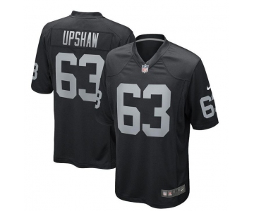 Men's Las Vegas Raiders #63 Gene Upshaw Black Vapor Football Stitched Jersey