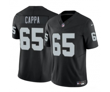 Men's Las Vegas Raiders #65 Alex Cappa Black 2025 F.U.S.E. Vapor Football Stitched Jersey