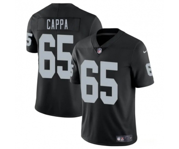 Men's Las Vegas Raiders #65 Alex Cappa Black 2025 Vapor Football Stitched Jersey