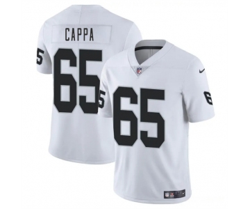 Men's Las Vegas Raiders #65 Alex Cappa White 2025 Vapor Football Stitched Jersey