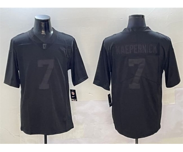 Men's Las Vegas Raiders #7 Colin Kaepernick Black Vapor Limited Football Stitched Jersey