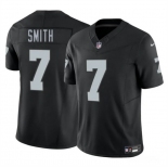 Men's Las Vegas Raiders #7 Geno Smith Black 2025 F.U.S.E. Vapor Football Stitched Jersey