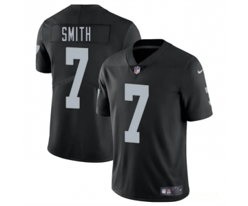 Men's Las Vegas Raiders #7 Geno Smith Black 2025 Vapor Football Stitched Jersey