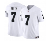 Men's Las Vegas Raiders #7 Geno Smith White 2025 F.U.S.E. Vapor Football Stitched Jersey