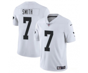 Men's Las Vegas Raiders #7 Geno Smith White 2025 Vapor Football Stitched Jersey