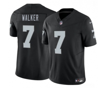 Men's Las Vegas Raiders #7 Quay Walker Black 2026 F.U.S.E. Vapor Untouchable Limited Stitched Football Jersey