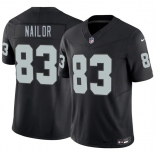 Men's Las Vegas Raiders #83 Jalen Nailor Black 2026 F.U.S.E. Vapor Untouchable Limited Stitched Football Jersey