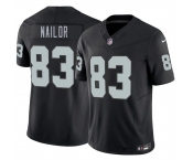 Men's Las Vegas Raiders #83 Jalen Nailor Black 2026 F.U.S.E. Vapor Untouchable Limited Stitched Football Jersey