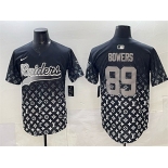 Men's Las Vegas Raiders #89 Brock Bowers Black Limited Stitched Baseball Jersey