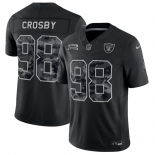 Men's Las Vegas Raiders #98 Maxx Crosby Black F.U.S.E. 2026 Salute to Service Limited Football Stitched Jersey