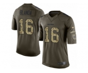 Men's Nike Oakland Raiders #16 George Blanda Limited Green Salute to Service NFL Jersey Men's Nike Oakland Raiders #16 George Blanda Limited Green Salute to Service NFL Jersey