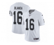 Men's Nike Oakland Raiders #16 George Blanda Vapor Untouchable Limited White NFL Jersey