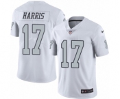 Men's Nike Oakland Raiders #17 Dwayne Harris Limited White Rush Vapor Untouchable NFL Jersey