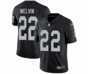 Men's Nike Oakland Raiders #22 Rashaan Melvin Black Team Color Vapor Untouchable Limited Player NFL Jersey