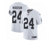 Men's Nike Oakland Raiders #24 Charles Woodson Vapor Untouchable Limited White NFL Jersey