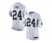 Men's Nike Oakland Raiders #24 Marshawn Lynch Limited White NFL Jersey