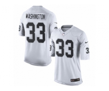 Men's Nike Oakland Raiders #33 DeAndre Washington Limited White NFL Jersey