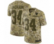 Men's Nike Oakland Raiders #34 Bo Jackson Limited Camo 2018 Salute to Service NFL Jersey Men's Nike Oakland Raiders #34 Bo Jackson Limited Camo 2018 Salute to Service NFL Jersey
