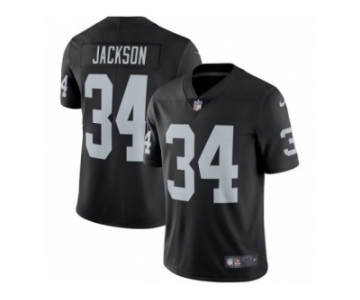 Men's Nike Oakland Raiders #34 Bo Jackson Vapor Untouchable Limited Black Team Color NFL Jersey