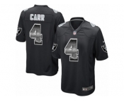 Men's Nike Oakland Raiders #4 Derek Carr Limited Black Strobe NFL Jersey Men's Nike Oakland Raiders #4 Derek Carr Limited Black Strobe NFL Jersey