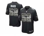 Men's Nike Oakland Raiders #52 Khalil Mack Limited Black Strobe NFL Jersey Men's Nike Oakland Raiders #52 Khalil Mack Limited Black Strobe NFL Jersey