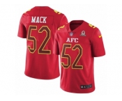 Men's Nike Oakland Raiders #52 Khalil Mack Limited Red 2017 Pro Bowl NFL Jersey