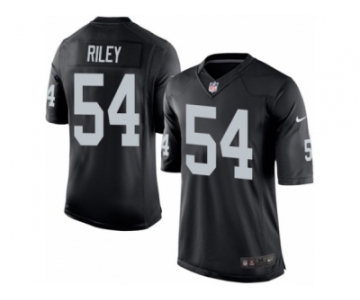 Men's Nike Oakland Raiders #54 Perry Riley Limited Black Team Color NFL Jersey