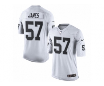 Men's Nike Oakland Raiders #57 Cory James Limited White NFL Jersey
