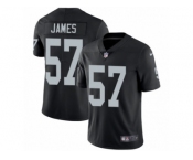 Men's Nike Oakland Raiders #57 Cory James Vapor Untouchable Limited Black Team Color NFL Jersey