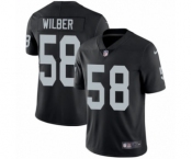 Men's Nike Oakland Raiders #58 Kyle Wilber Black Team Color Vapor Untouchable Limited Player NFL Jersey
