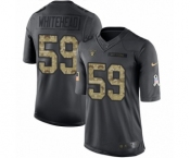 Men's Nike Oakland Raiders #59 Tahir Whitehead Limited Black 2016 Salute to Service NFL Jersey