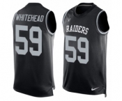 Men's Nike Oakland Raiders #59 Tahir Whitehead Limited Black Player Name & Number Tank Top NFL Jersey