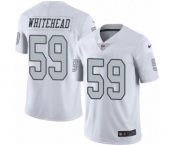 Men's Nike Oakland Raiders #59 Tahir Whitehead Limited White Rush Vapor Untouchable NFL Jersey