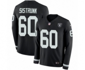 Men's Nike Oakland Raiders #60 Otis Sistrunk Limited Black Therma Long Sleeve NFL Jersey