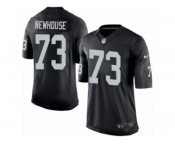 Men's Nike Oakland Raiders #73 Marshall Newhouse Limited Black Team Color NFL Jersey