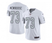Men's Nike Oakland Raiders #73 Marshall Newhouse Limited White Rush NFL Jersey