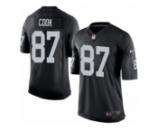 Men's Nike Oakland Raiders #87 Jared Cook Limited Black Team Color NFL Jersey