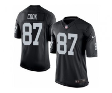 Men's Nike Oakland Raiders #87 Jared Cook Limited Black Team Color NFL Jersey