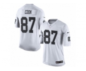 Men's Nike Oakland Raiders #87 Jared Cook Limited White NFL Jersey