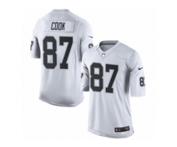 Men's Nike Oakland Raiders #87 Jared Cook Limited White NFL Jersey