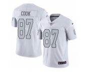 Men's Nike Oakland Raiders #87 Jared Cook Limited White Rush NFL Jersey