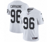 Men's Nike Oakland Raiders #96 Cornellius Carradine White Vapor Untouchable Limited Player NFL Jersey